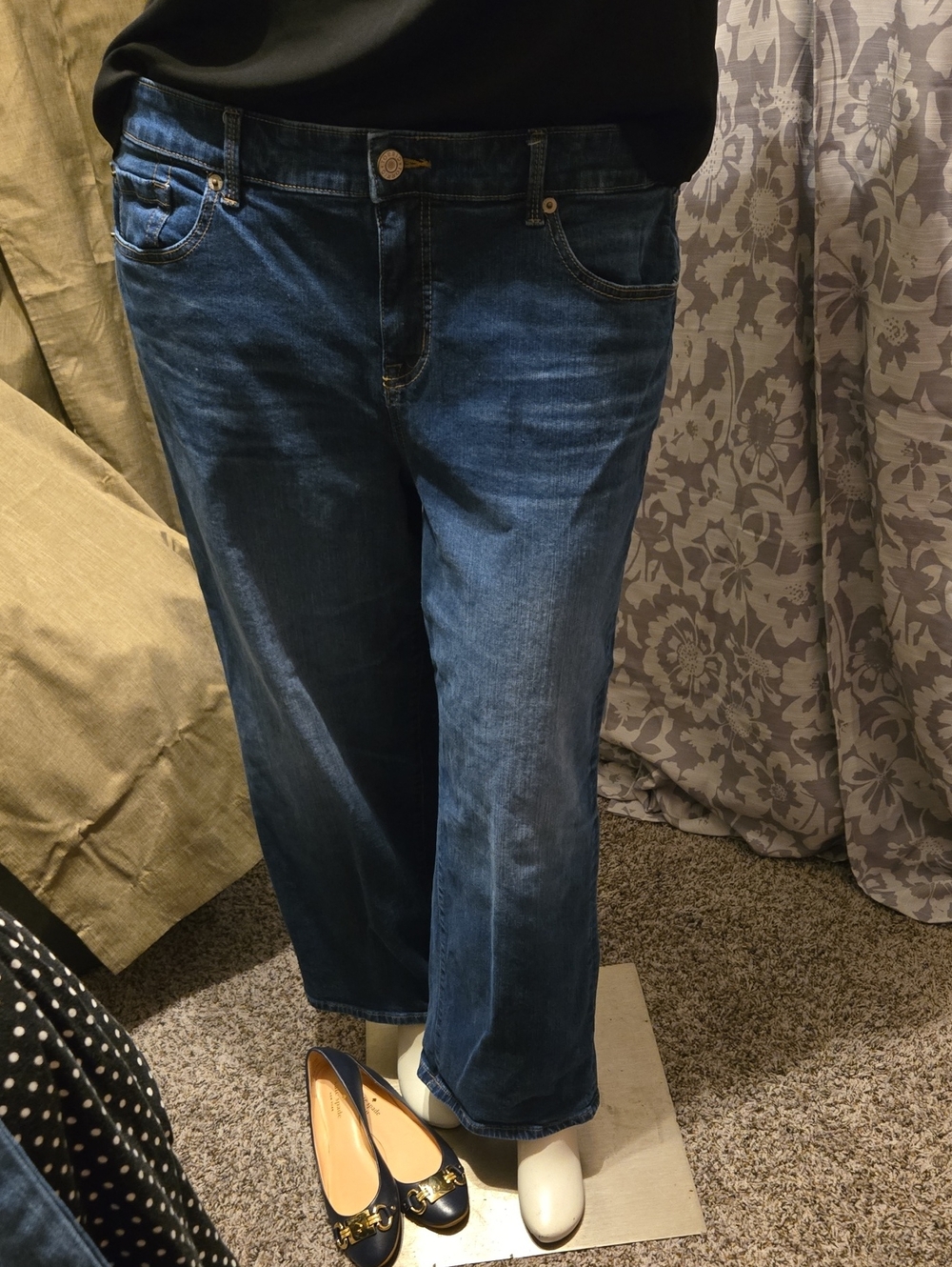 torrid Dark Blue Wide-Leg Jeans